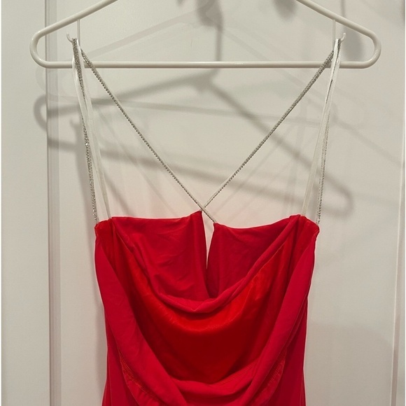 Katie May X Revolve Lolita Sequins Gown Maxi Dress in Cherry.Size S - Picture 10 of 15